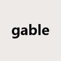 gable是什么意思