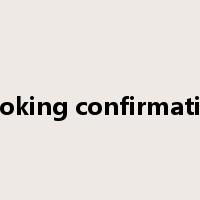 booking confirmation是什么意思