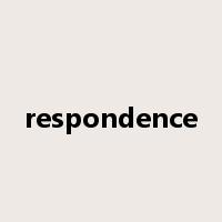 respondence是什么意思