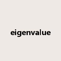 eigenvalue是什么意思