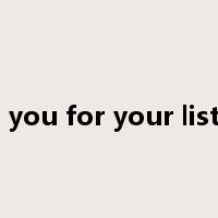 thank you for your listening是什么意思