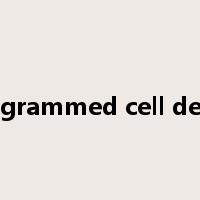 programmed cell death是什么意思