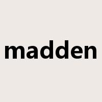 madden是什么意思