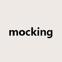 mocking是什么意思