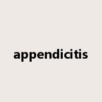appendicitis是什么意思