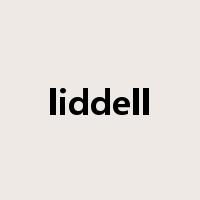 liddell是什么意思