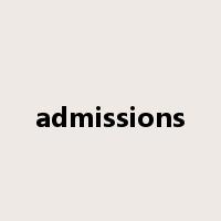 admissions是什么意思