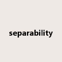 separability是什么意思