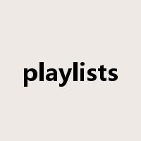 playlists是什么意思