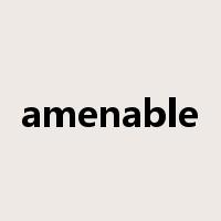 amenable是什么意思