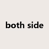 both side是什么意思