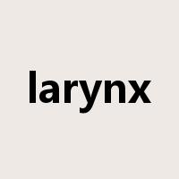 larynx是什么意思