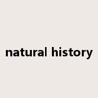 natural history是什么意思