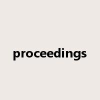 proceedings是什么意思