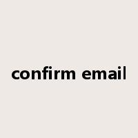 confirm email是什么意思