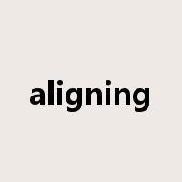 aligning是什么意思