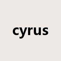 cyrus是什么意思
