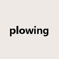 plowing是什么意思