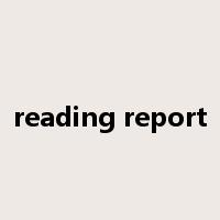 reading report是什么意思