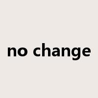 no change是什么意思