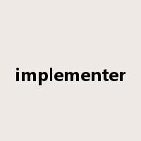 implementer是什么意思