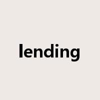lending是什么意思