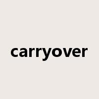 carryover是什么意思