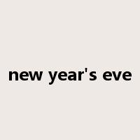 new year's eve是什么意思