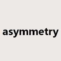 asymmetry是什么意思
