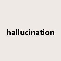 hallucination是什么意思