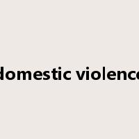 domestic violence是什么意思