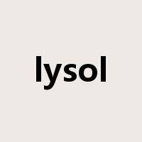 lysol是什么意思