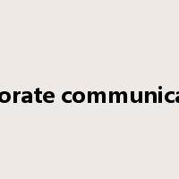 corporate communication是什么意思