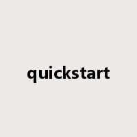 quickstart是什么意思