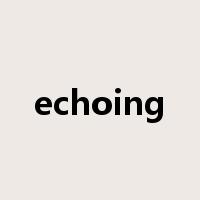 echoing是什么意思