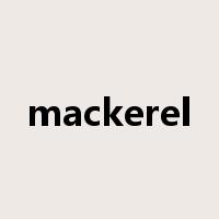 mackerel是什么意思
