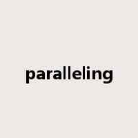 paralleling是什么意思