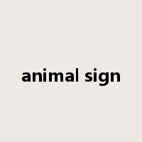animal sign是什么意思