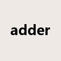 adder是什么意思