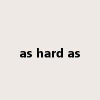 as hard as是什么意思