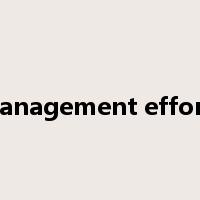management efforts是什么意思