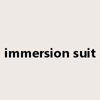 immersion suit是什么意思