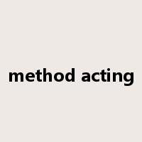 method acting是什么意思