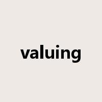 valuing是什么意思