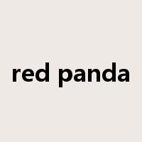 red panda是什么意思