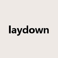 laydown是什么意思