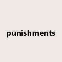 punishments是什么意思