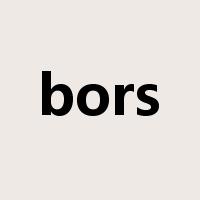 bors是什么意思