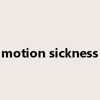motion sickness是什么意思