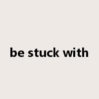 be stuck with是什么意思